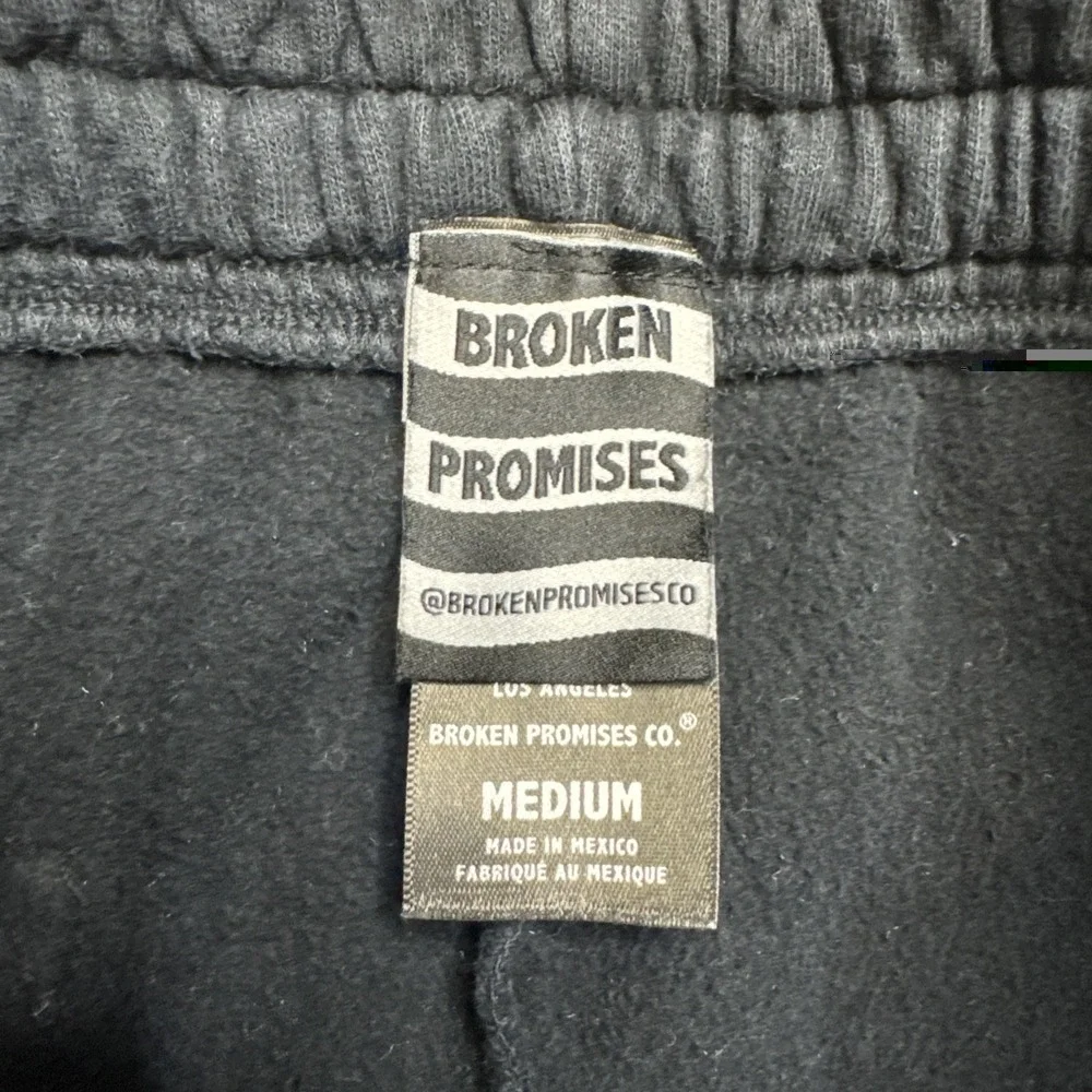 Sweatpants Anime Graphic Black Medium Broken Promises Lust Love Emptiness Regret - Picture 6 of 8